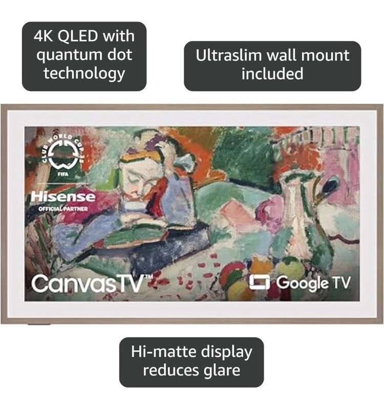 Hisense 55” Class Oled 4K S7N UltraSlim CanvasTV (NEW)