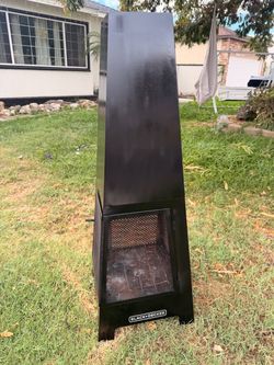 Black + Decker Steel Outdoor Chiminea / Fire Pit