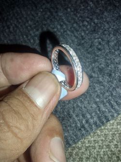 925 Sterling Silver ring with Moisenite