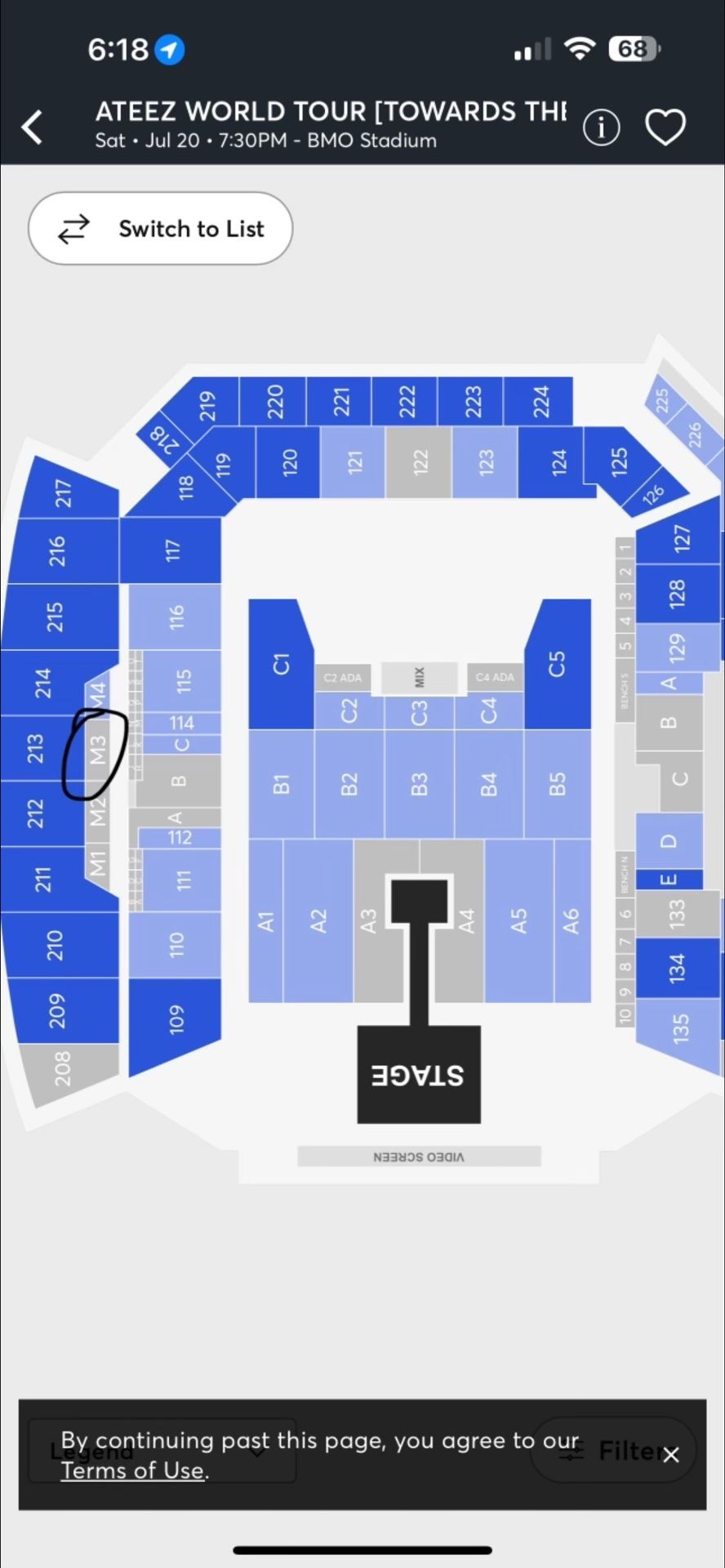 ATEEZ WORLD TOUR CONCERT -2 BOX SEAT
