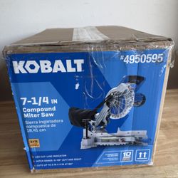 Kobalt 7-1/4-in 10-Amp Single Bevel Compound Corded Miter Saw