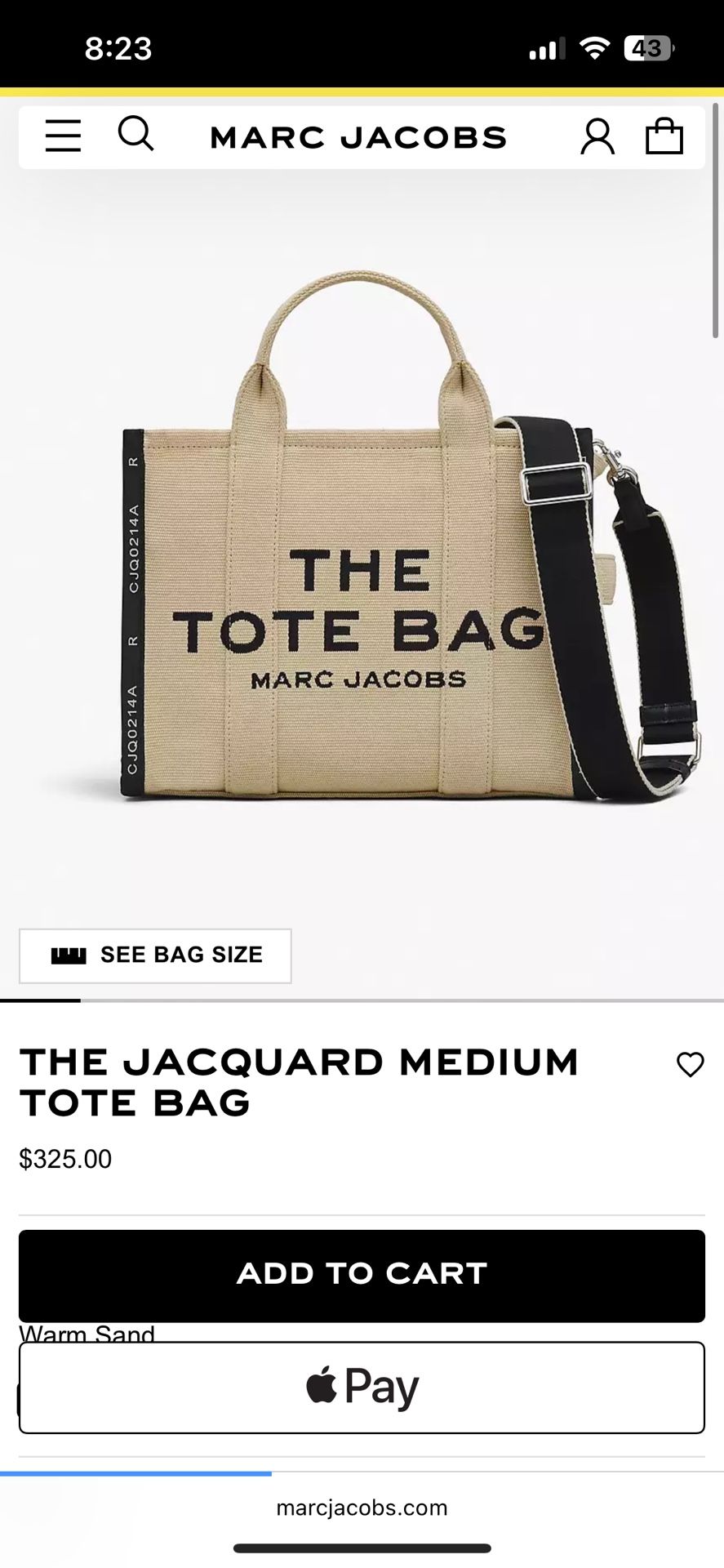 Marc Jacobs Tote Bag