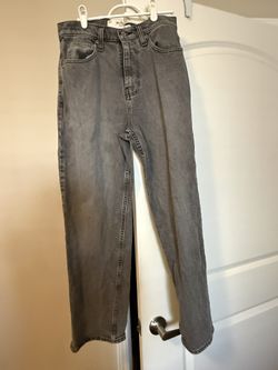 Hollister Men’s Baggy Black Washed Jeans