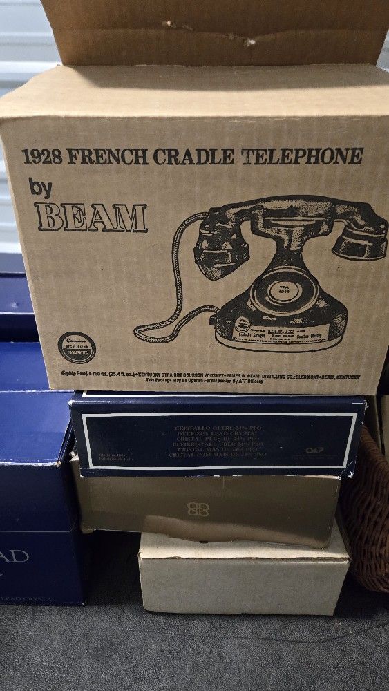 1928 FRENCH CRADLE TELEPHONE BY Jim BEAM