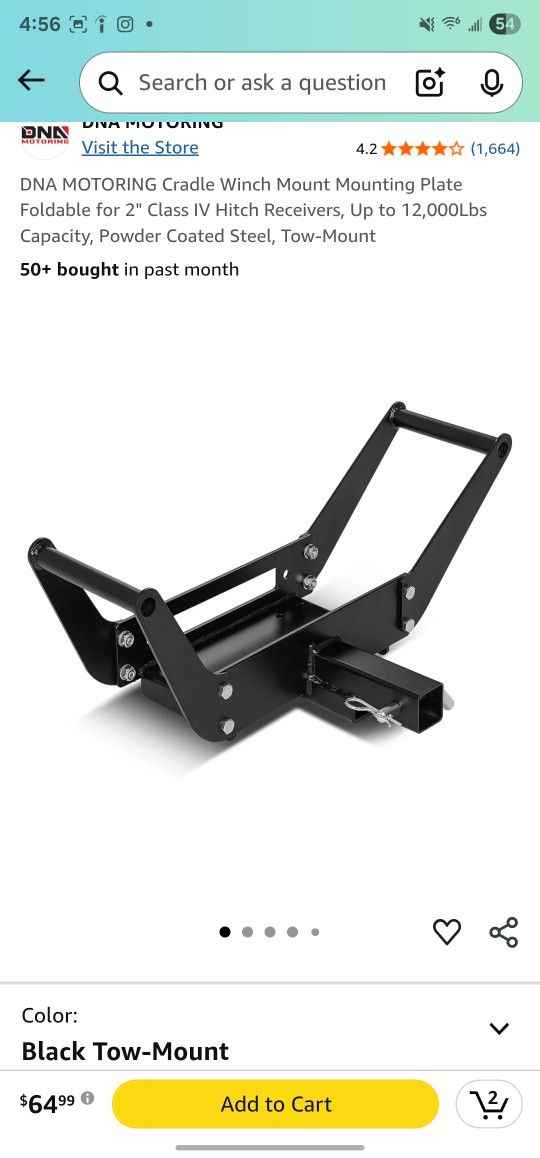 Winch Mount Hitch Receiver