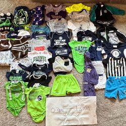 0-12 Months Baby Boy (or Girl) Sports Clothing Lot