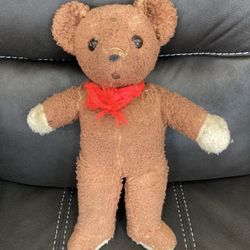 Vintage 1970’s Plush Brown Teddy Bear. 