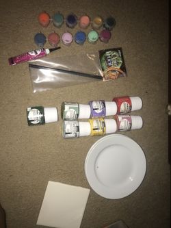 Acrylic paint and porcelain paint kit