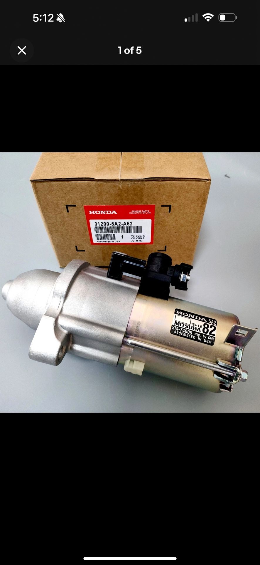 Honda Starter For 2013-2017 Honda Accord 2015-2016 Honda CR-V