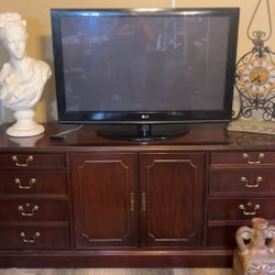 Dark Wooden Entertainment Cabinet