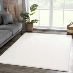 White Rug 5’3” x 7’ MUST GO TODAY