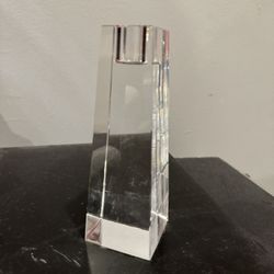 Glass Pillar Candle Holder