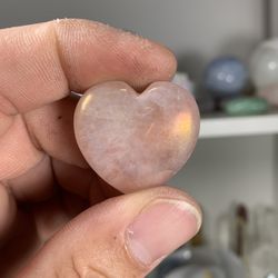 Aura Rose Quartz Heart Healing Crystal