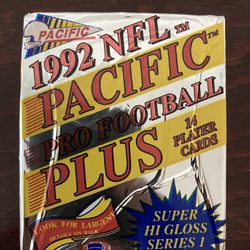 26 Packs Of 1992 NFL Pacific Plus Cards