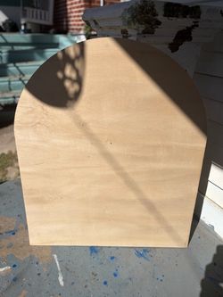 Unfinished Arch-Top Plywood Wood Panel