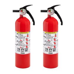 Kidde Multi Purpose Fire Extinguisher for Home, Office, Dorm, Residential, Rated 1A10BC - 2 Pack