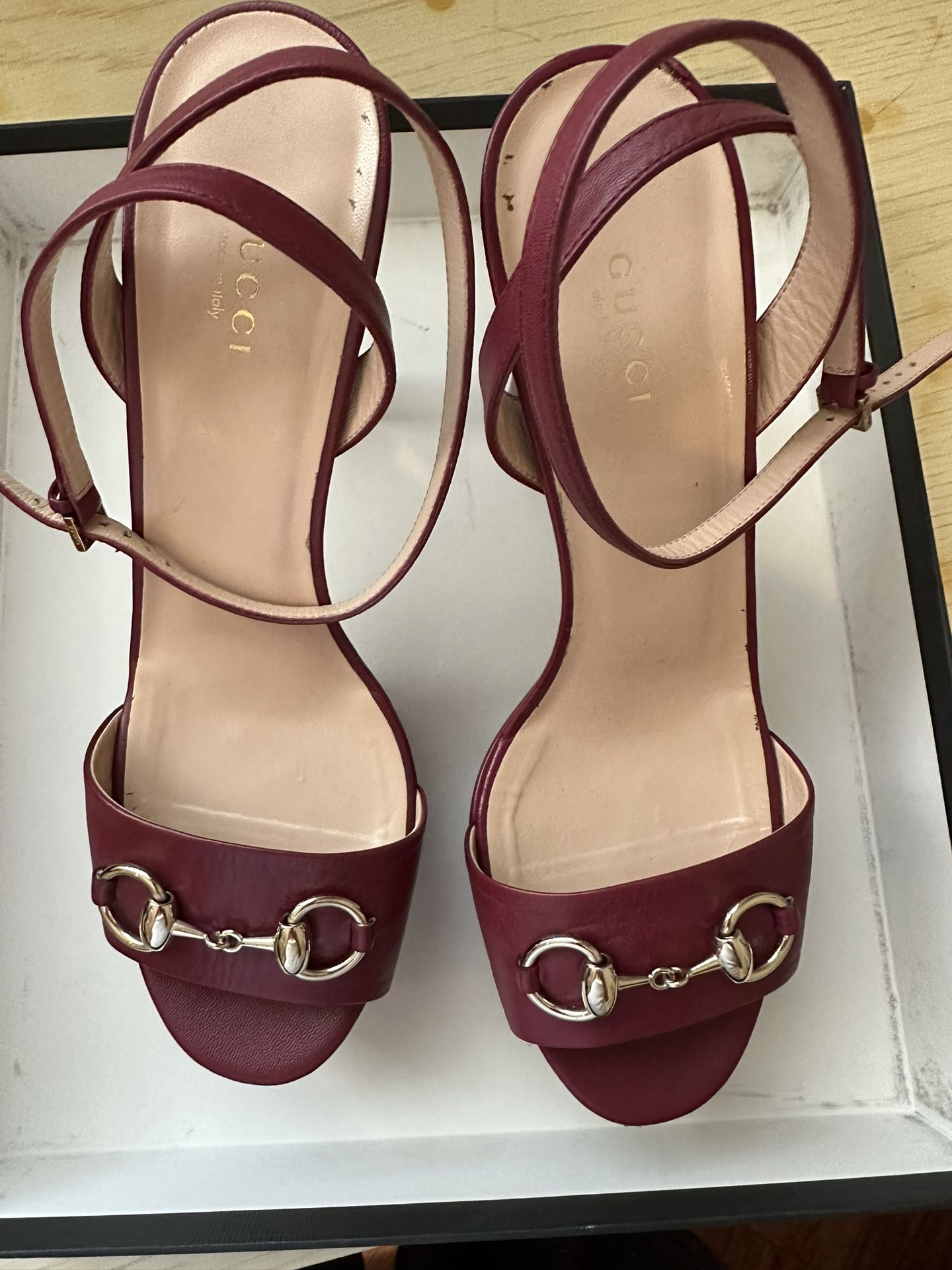 Red Gucci Heels Size 39