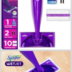 🧼 Brand New Swiffer WetJet Hardwood & Floor Spray Mop Cleaner Starter Kit

