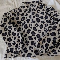 Cheetah Fleece Sweater