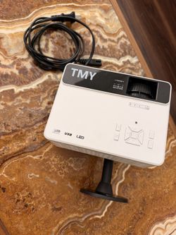 TMY 1080P Mini Projector with Wall Mount - No Remote