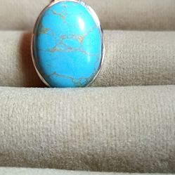 Mojave Blue Turquoise Pendant 