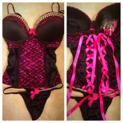 NEW Corset style bustier & panty
