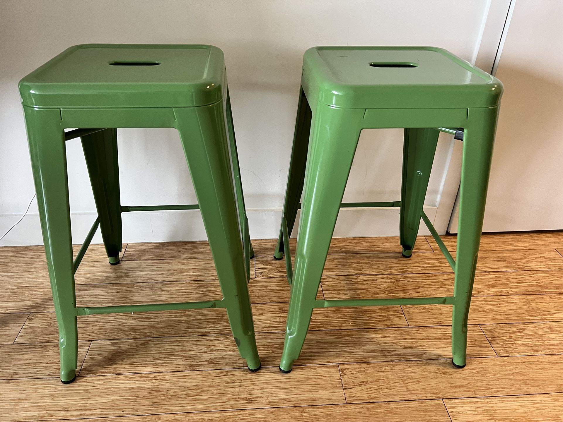 Metal Bar Stools - Set of 2