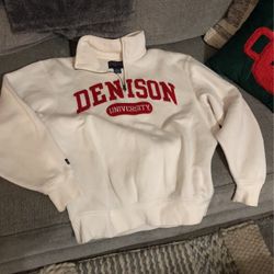 Denison University sweatshirt slip over