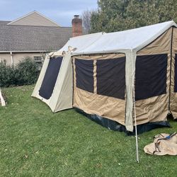 Kodiak Canvas Cabin Tent With Awning and Walls 