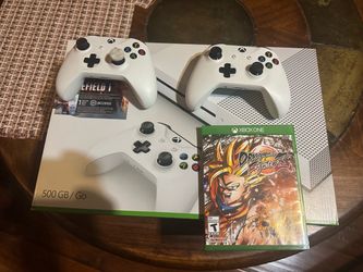 Xbox One S 500GB Console Bundle with Controllers and Game