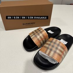 Burberry Slides, Sizes 8M Through 9.5M (check out my page🔥) 