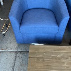 Sofá Giratorio azul Nuevo 