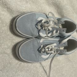 Women’s 7.5 / Men’s 6.0 Light Blue Vans