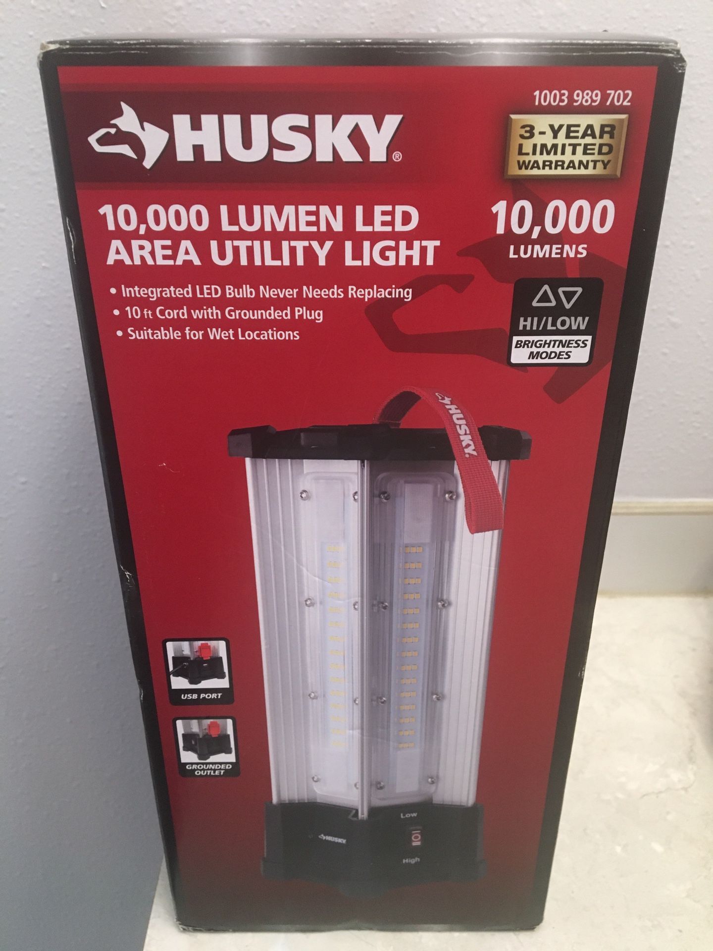 NEW IN BOX!!! Husky 10,000-Lumen Area Utility LED Work Light
