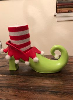 Elf Shoe Candy Cane Holder