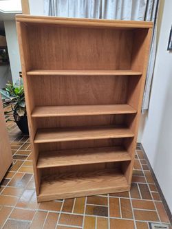 Solid Oak Bookcase