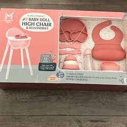 Baby Doll High Chair & Accessories 