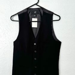 New H&M / Men / Suit Vest / Slim Fit / Black / Size 36R