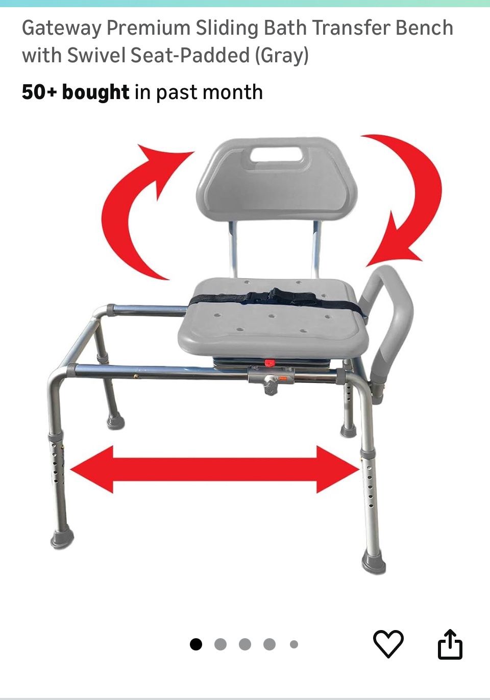 Sliding Bath Transfer Bench