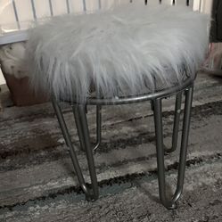 Fuzzy Vanity Chair