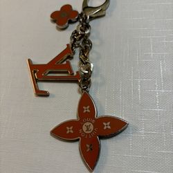 Louis Vuitton Key Ring Bag Charm Orange 