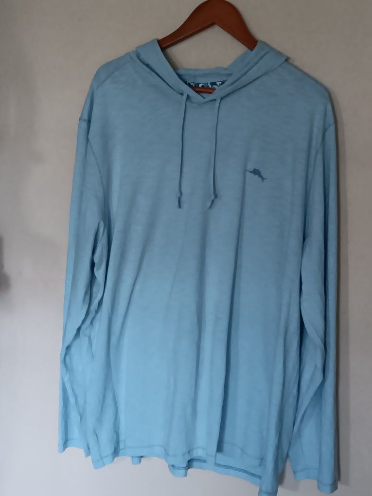 Tommy Bahama Bali Beach Baby Blue Hoodie 