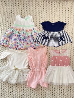 Beautiful Girls dresses and romper size 3-6 months