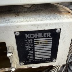 Kohler Gas 12.5kw Marine Generator