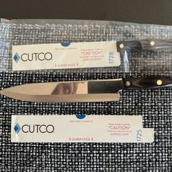 Two Cutco Chef’s Knives (one Brand New!)