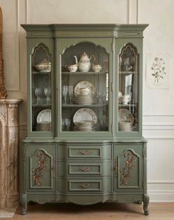 One of a Kind Vintage BASSETT Hutch