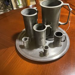 Vintage Peltrato Pewter Set