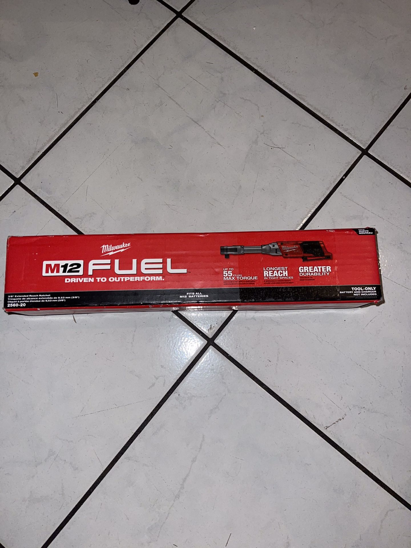 Milwaukee M12 Fuel 3/8 Extended Ratchet ( Tool Only .solo Herramienta )…$185 Price Firm .