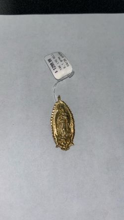 Solid 14K Virgin Mary