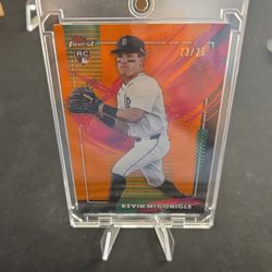 Topps Finest Kevin McGonigle Tigers RC #128 Serial Numbered 23/25